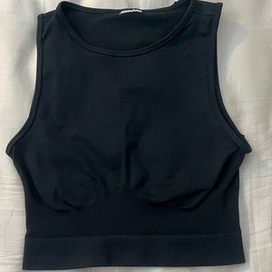 Gymshark Sweat Seamless Midi Tank - Black - Small